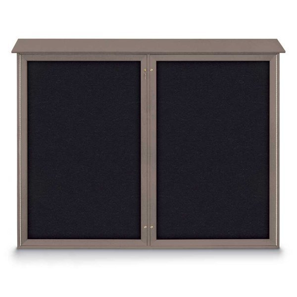 Single Door Enclosed Indoor Letterboard, United Visual Products, Mfr#: UV1124-BRONZE-HUNGRN